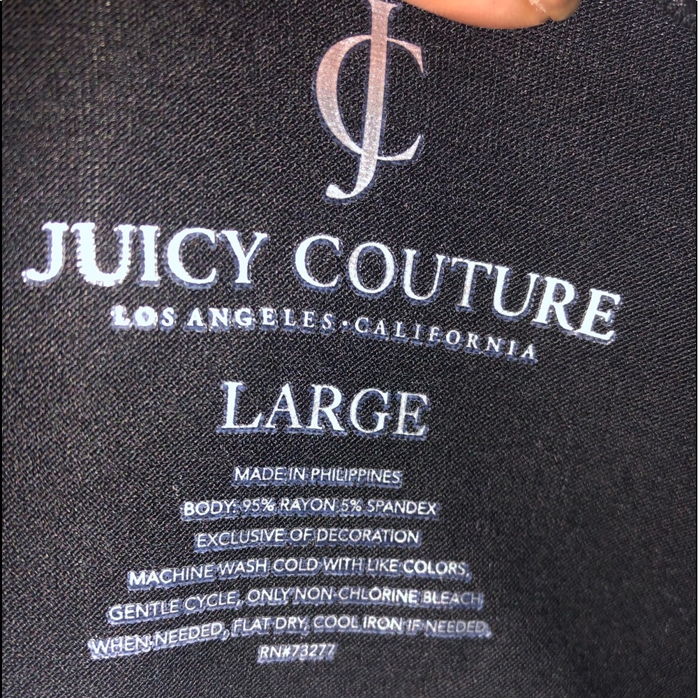 🆕 JUICY COUTURE BLACK WIDE SLEEVE TOP 🆕 - Picture 6 of 6